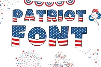 Patriotic Font Design Ideas for Creative Projects