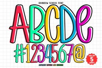 Rainbow School Font: Fun Designs for Creative Projects