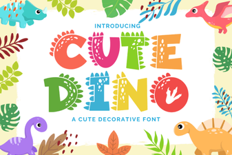 Cute Dinosaur Fonts: Free Downloads and Design Ideas