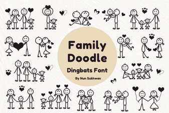 Family Doodle Font: Creative, Hand-Drawn Fun