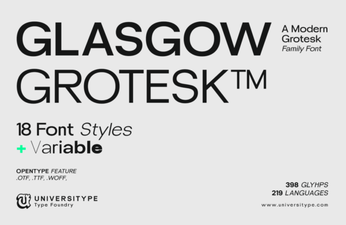 Glasgow Grotesk Font: Fresh Ideas for Modern Typography