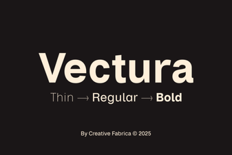 Explore Vectura Font for Creative Design Projects