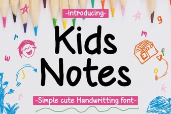 Playful Kids Daily Notes Font for School Projects